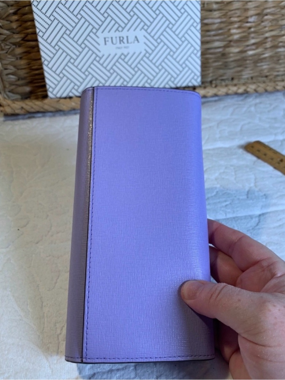 Furla Lavender Saffiano Leather Wallet - Picture 5 of 7